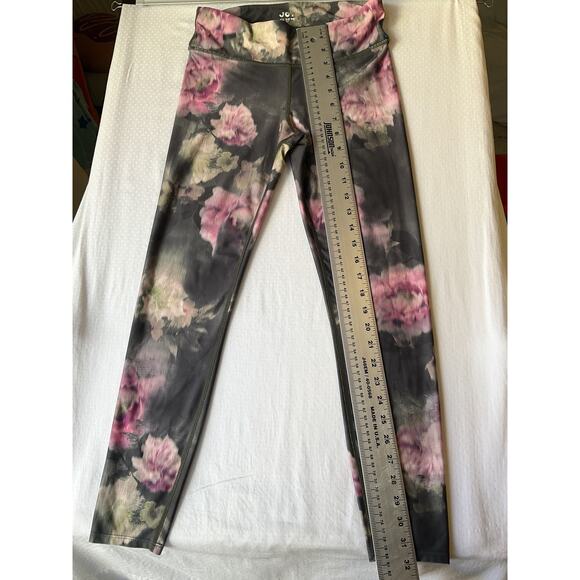 Joylab Women Activewear Pants SMALL Gray Legging Floral Yoga 26" Inseam - Picture 5 of 7